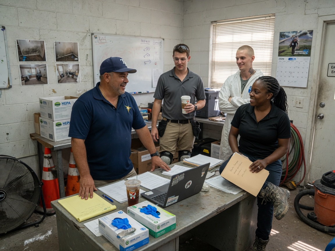 The MoldFix FL team at work in Tampa